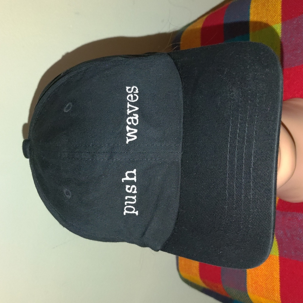 Push Waves Embroidered Strapback Hat Cap - image 1